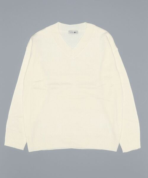 「aimoha」 Vネックニット X-LARGE ブルー メンズ_画像7