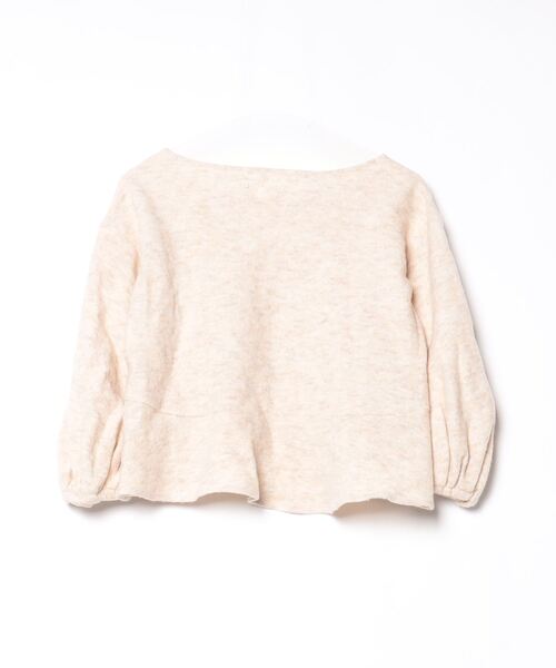 「REAL CUBE」 「Cloche」7分袖カットソー 02 ベージュ レディース_画像2