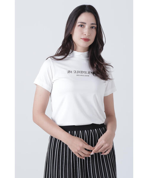 tシャツ 「St ANDREWS」カチオンポリエステルベア天半袖ハイネック (WOMENS) レディース