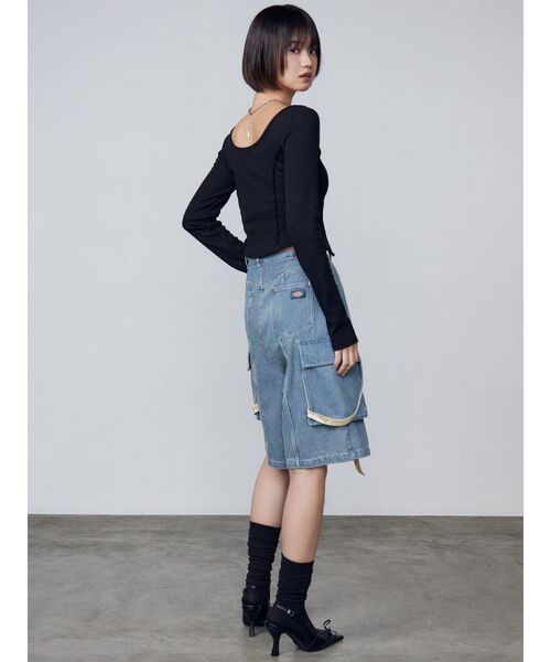 EMODA パンツ 「Dickies別注」ポケットハングベルトハーフパンツ