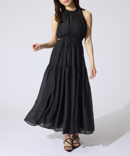 ワンピース 「AKB48千葉恵里さん着用 女神ワンピ」ホルターネックギャザーフレアワンピース 夏服 | rienda | 19