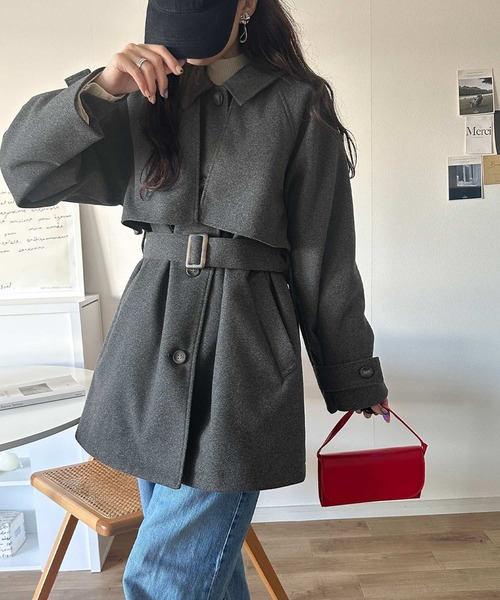 classicalelf（クラシカルエルフ） ステンカラーコート コート かわい