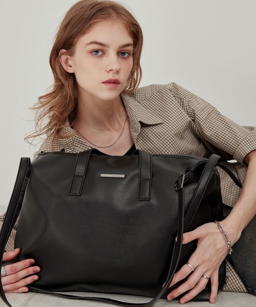 EMMA CLOTHES ボストンバッグ 2WAY ダブルストラップ メタル