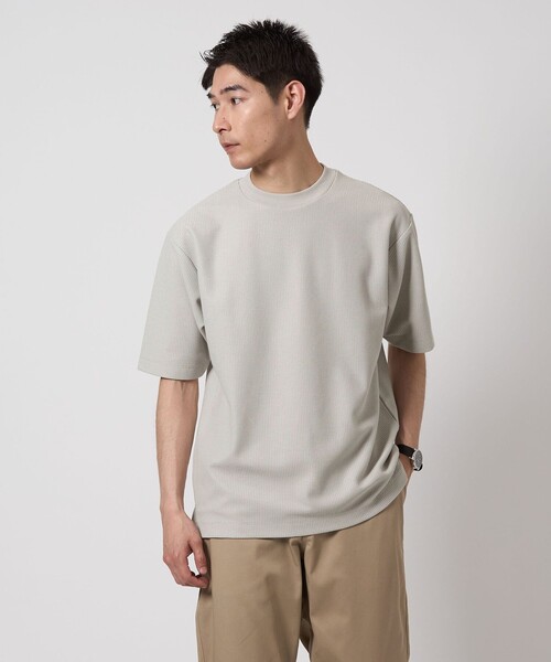 green label relaxing tシャツ GIZA ハニカム クルーネック 半袖