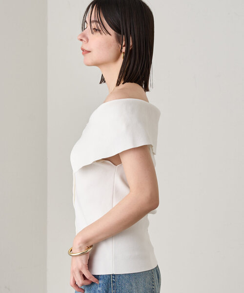 オフショル2WAY ニット Loungedress ニット セーター オフショル2WAYニット レディース
