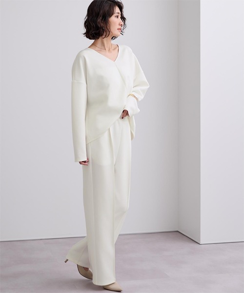 ur's（ユアーズ） セットアップ Vネックトップス×パンツ/ボンディング