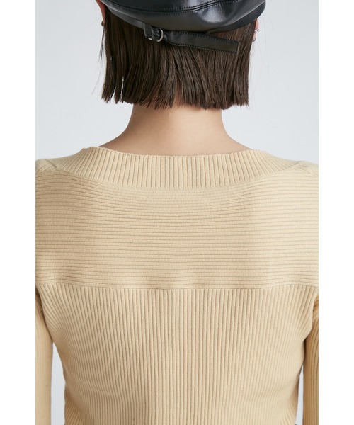 「CELFORD」 ニットカーディガン 38 オフホワイト レディース_画像6