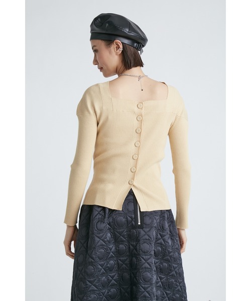 「CELFORD」 ニットカーディガン 38 オフホワイト レディース_画像8