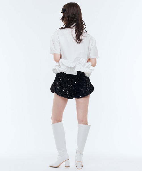 Narcissusペプラムトップス Narcissusクロスペプラムトップス | Narcissus WEB STORE