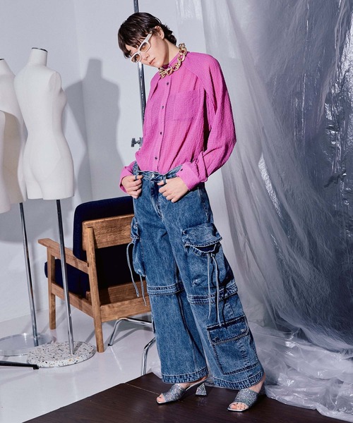 カラーデニムパンツ【MAISON SPECIAL/メゾンスペシャル】　サイズ38 MAISON SPECIAL ジーンズ デニム デニムパンツ Colored Denim