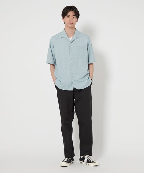 OVERCOAT オープンカラーシャツ　グリーン　サイズ1 OVERCOAT(オーバーコート) 25SSShort Sleeve Shirtオープン
