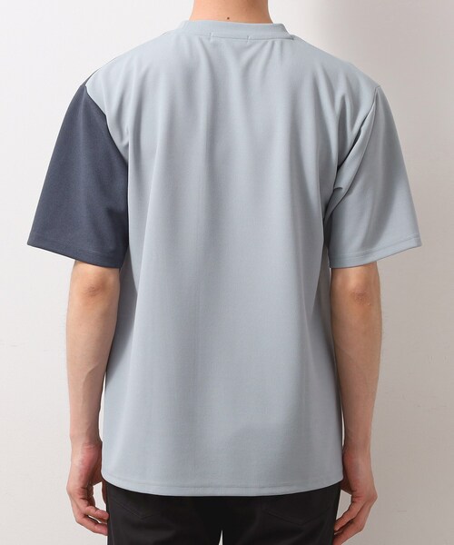 THE SHOP TK tシャツ ツイルブロッキング半袖Tシャツ メンズ