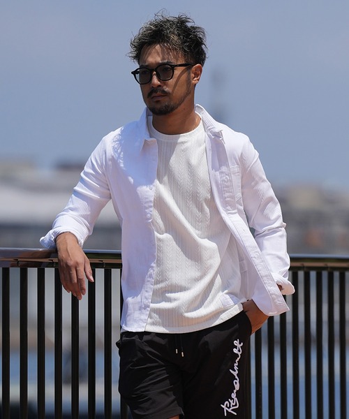 adamsJUGGLER（アダムスジャグラー） シャツ プレーンストライプ