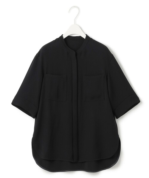 ICB（アイシービー） uvカット ブラウス シャツ 半袖 ライトダブル 