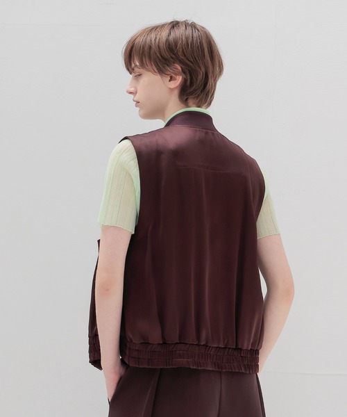 DRESSLAVE(ドレスレイブ) ベスト ジレ glossy satin MA-1 vest DRESSLAVE(ドレスレイブ) ベスト ジレ glossy satin MA-1 vest