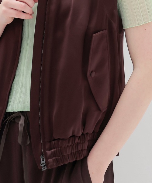 DRESSLAVE(ドレスレイブ) ベスト ジレ glossy satin MA-1 vest DRESSLAVE(ドレスレイブ) ベスト ジレ glossy satin MA-1 vest