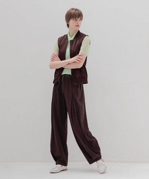 DRESSLAVE(ドレスレイブ) ベスト ジレ glossy satin MA-1 vest DRESSLAVE(ドレスレイブ) ベスト ジレ glossy satin MA-1 vest