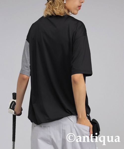 STCH モックネック半袖シャツ 楽天市場】ANTIQUA GOLF×STCH モックネックトップス 送料無料