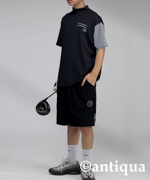 STCH モックネック半袖シャツ 楽天市場】ANTIQUA GOLF×STCH モックネックトップス 送料無料
