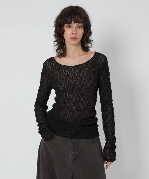 ASTRAET tシャツ 「ASTRAET」レース ロングスリーブカットソー