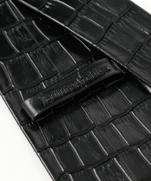ネクタイ FUTURE ARCHIVE / CROCO LEATHER TIE : ZOZOTOWN Yahoo!店