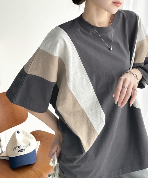 「Java」 半袖Tシャツ MEDIUM オートミール レディース