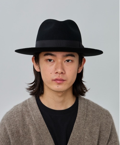 override（オーバーライド） 帽子 ハット FELT FEDORA L.BRIM