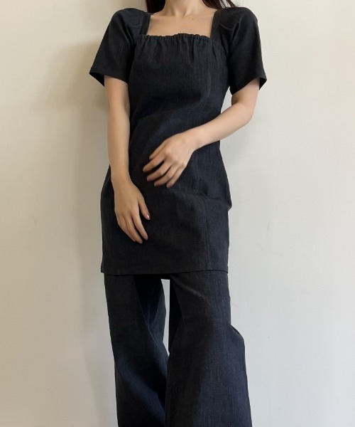 HONEY MI HONEY（ハニーミーハニー） ワンピース 半袖 denim mini one