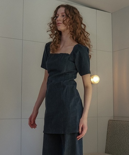 HONEY MI HONEY（ハニーミーハニー） ワンピース 半袖 denim mini one