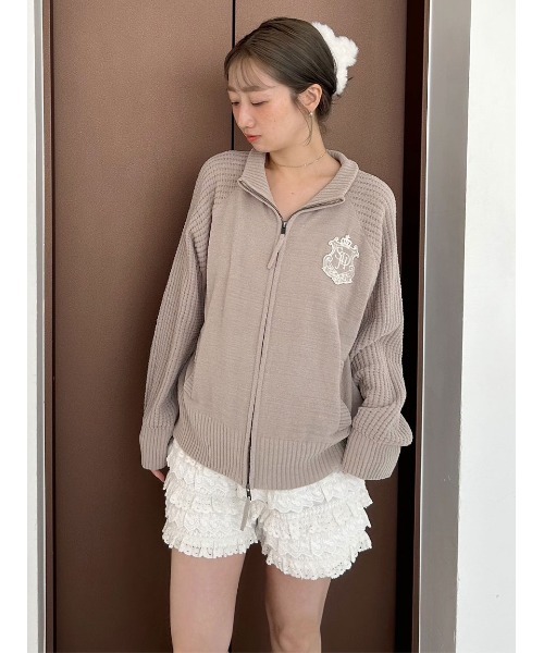 snidel  カーディガン ルームウェア SNIDEL HOME パジャマ ルームウェア ジップアップニットカーディガン