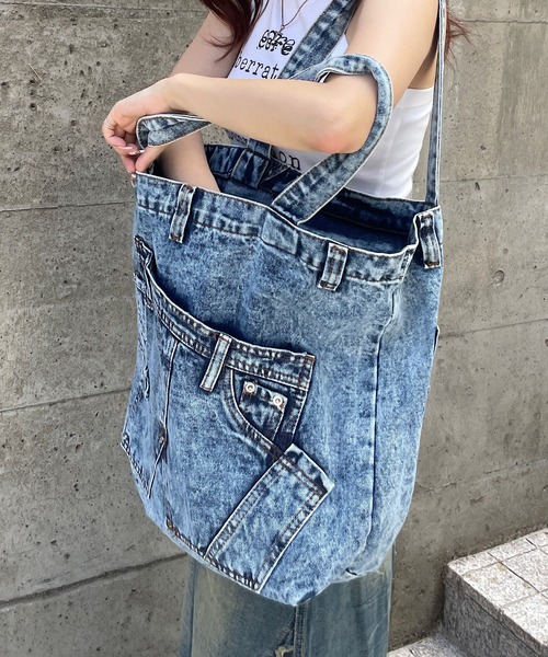 Roger&Raw（ロジャーアンドロウ） ショルダーバッグ バッグ リメイク風