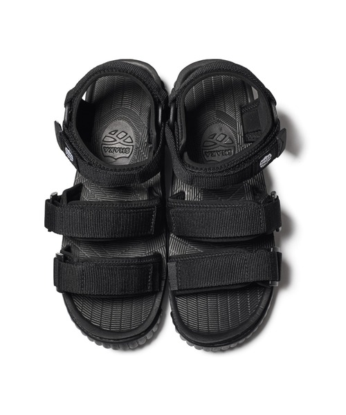 「SHAKA」 フラットサンダル 27 ブラック レディース_画像3