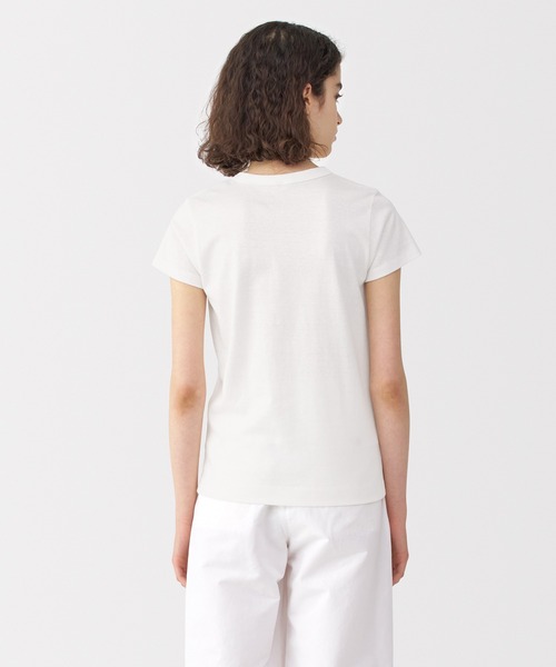 「MUJI Labo」 半袖Tシャツ M ネイビー レディース_画像4