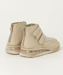 「ミライアルキ」 ショートブーツ 23cm ベージュ レディースの画像2