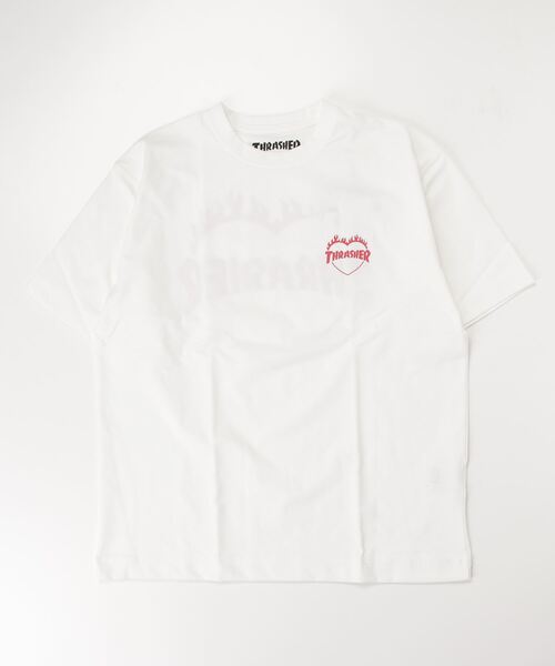 「THRASHER」 半袖Tシャツ X-LARGE ホワイト レディース_画像3