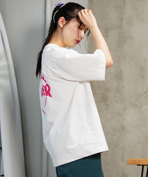 「THRASHER」 半袖Tシャツ X-LARGE ホワイト レディース_画像6