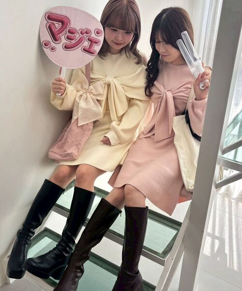 MAJESTIC LEGON（マジェスティックレゴン） ワンピース ビジューリボン