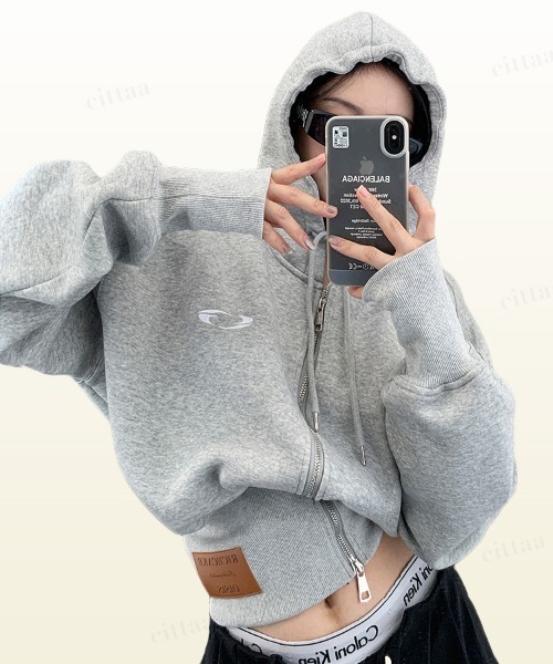 Dalfwin（ダールフィン） パーカー 韓国ファッション RICECAKEフェイク