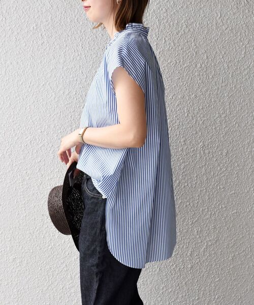 「SHIPS」 半袖ブラウス ONE SIZE ベージュ レディース_画像9