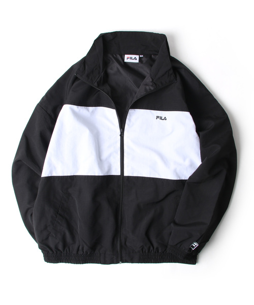 新品未使用 FILA　 ジップアップジャケット　レディース　 XL FILA（フィラ） ジップアップブルゾン LARGE ブラック×グリーン