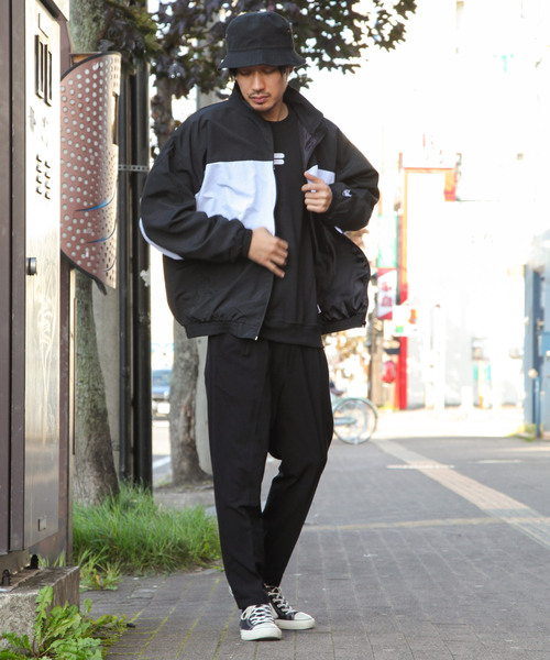 FILA（フィラ） ジップアップブルゾン LARGE ブラック×グリーン