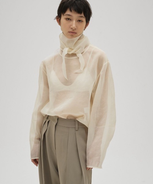 TODAYFUL ブラウス シャツ Sheer Tie Blouse レディース : ZOZOTOWN 