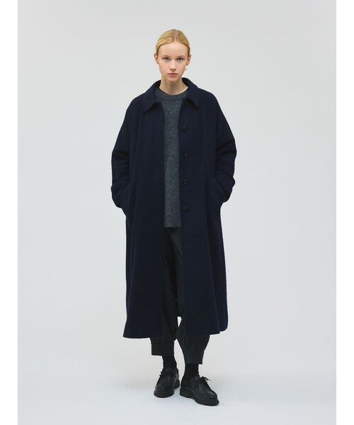 mizuiroind（ミズイロインド） ステンカラーコート コート ウール混
