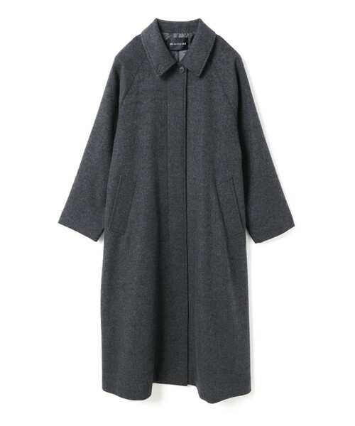 mizuiroind（ミズイロインド） ステンカラーコート コート ウール混