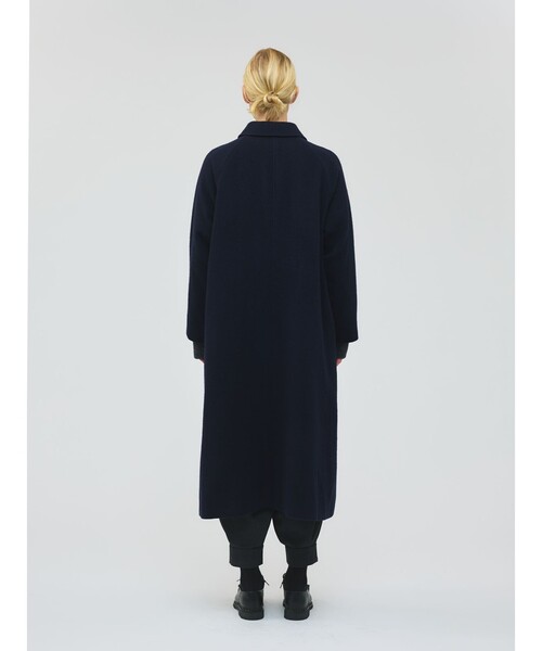 mizuiroind（ミズイロインド） ステンカラーコート コート ウール混