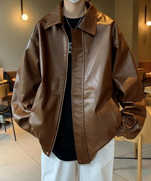 Ressaca（レサーカ） 革ジャン ライダース オーバーサイズフェイク