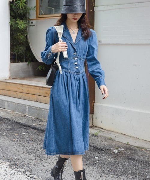 ワンピース デニムコルセットワンピース : ZOZOTOWN Yahoo!店 - 通販