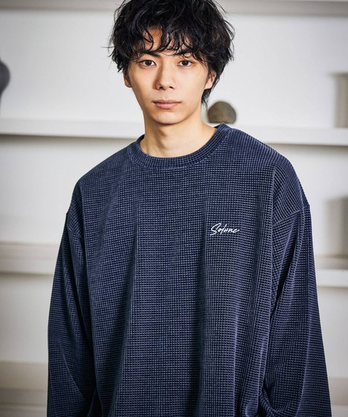 LAKOLE（ラコレ） トレーナー スウェット 刺繍カットモールプル