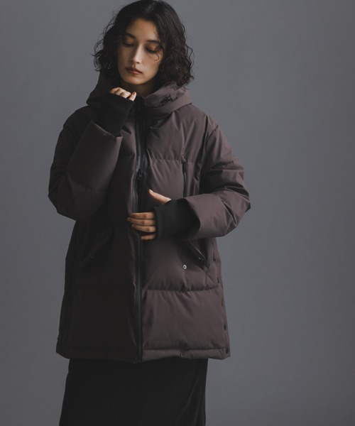 <k>　【美品】NANO universe ダウンジャケット NANO universe（ナノ・ユニバース） ダウンジャケット MEDIUM ブラック