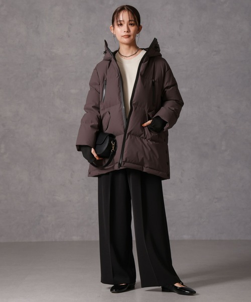 <k>　【美品】NANO universe ダウンジャケット NANO universe（ナノ・ユニバース） ダウンジャケット MEDIUM ブラック